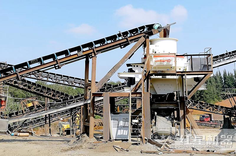 時產500t/h制砂機生產現(xiàn)場