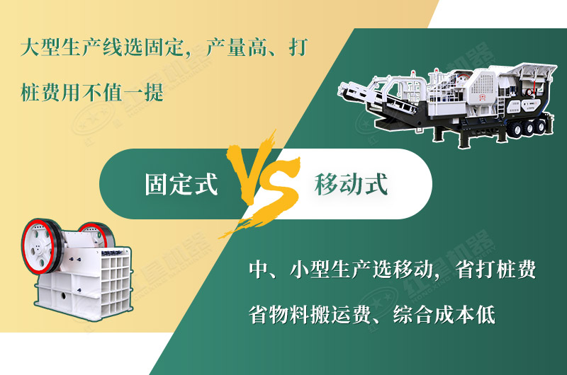 固定與移動顎式破碎機(jī)的選擇 固定與移動顎式破碎機(jī)的選擇