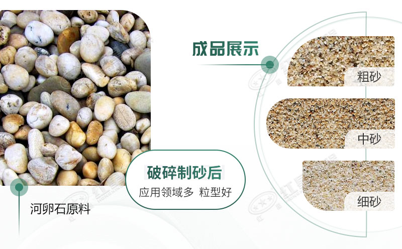 河卵石制沙劃算嗎？河卵石制沙機(jī)出來的沙商混站能用嗎？