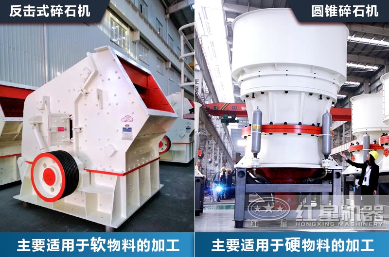 中細(xì)碎破碎設(shè)備該如何選？以常見(jiàn)的圓錐破和反擊破對(duì)比來(lái)為您分析